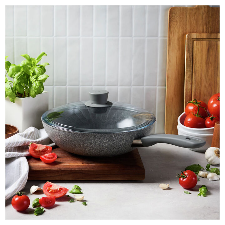 Parma Plus Ceramic, 11-inch, Aluminum, Ceramic Nonstick Wok With Lid Ceramic Coating, large 2