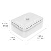 Fresh & Save, Vacuum Fridge Container, Plastic, Semitransparent-Grey, small 5