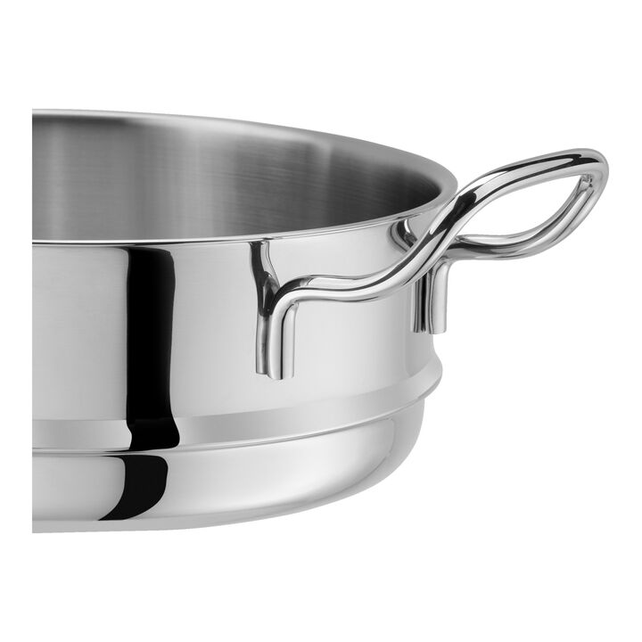 Plus, Cestello per cottura a vapore, 24 cm, rotondo, 18/10 acciaio inossidabile, large 3