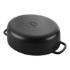 Bellamonte, Cocotte 29 cm / 4,5 l, Ovaal, Zwart, small 8
