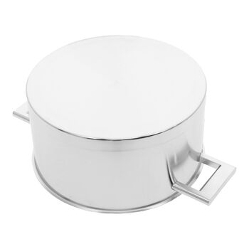 Sığ Tencere &ccedil;ift &ccedil;ıdarlı kapak | 18/10 Paslanmaz &Ccedil;elik | 24 cm | Metalik Gri,,large 5