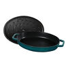 Specialities, Plat &agrave; four poisson 33 cm, Oval, Blue La-Mer, small 5