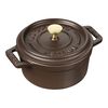 La Cocotte, Mini cocotte rotonda - 10 cm, cioccolato, small 1