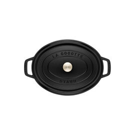 6.75 l cast iron oval Cocotte, black