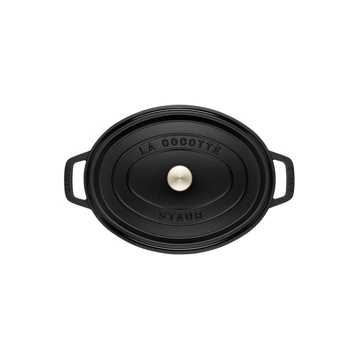 La Cocotte, 12 l cast iron oval Cocotte, black - Visual Imperfections, large 3