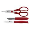 TWIN Grip, Messerset 3-tlg, Rot, small 1
