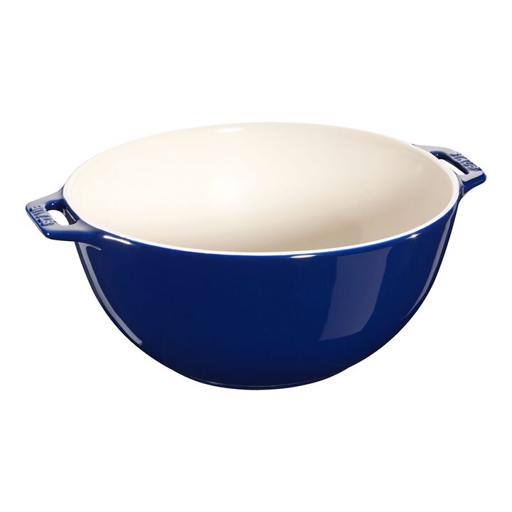 Stentøj, Skål 25 cm, Keramisk, Mørk-Blå, large 1