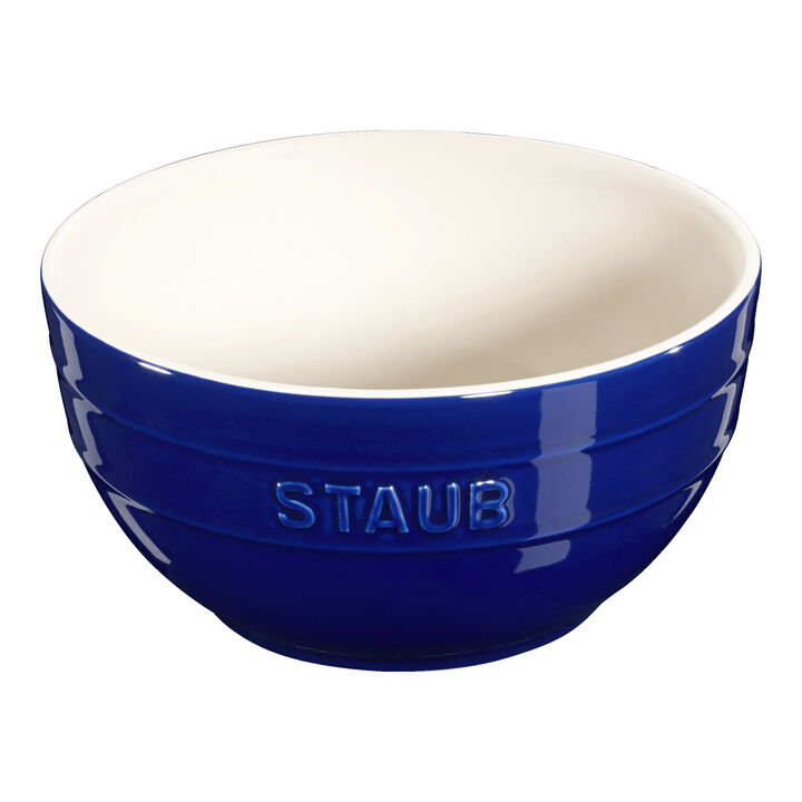 Ceramique, 17 cm round ceramic Bowl dark-blue, large 1