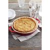 Ceramique, 28 cm ceramic round Pie dish, cherry, small 2