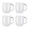 Sorrento Plus Double Wall Glassware, 12-oz-/-4-pc  Mug Set, small 1