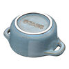 Ceramique, Mini cocotte rotonda - 10 cm, turchese antico, small 4