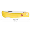 Outdoor, 3-inch, Landman Sodbuster Folding Pocket Knife, Yellow, small 5