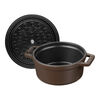 La Cocotte, Mini cocotte rotonda - 10 cm, cioccolato, small 5