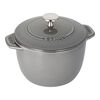 La Cocotte, Reis-Cocotte 16 cm, rund, Graphit-Grau, Gusseisen, small 1