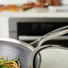 Peak, 12-inch, 18/10 Stainless Steel, Wok With Lid Ceramic Hybrid, small 11