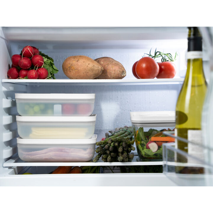 Fresh & Save, Set portavivande sottovuoto, l piatto / 6-pz., plastica, semi trasparente-grigio, large 3