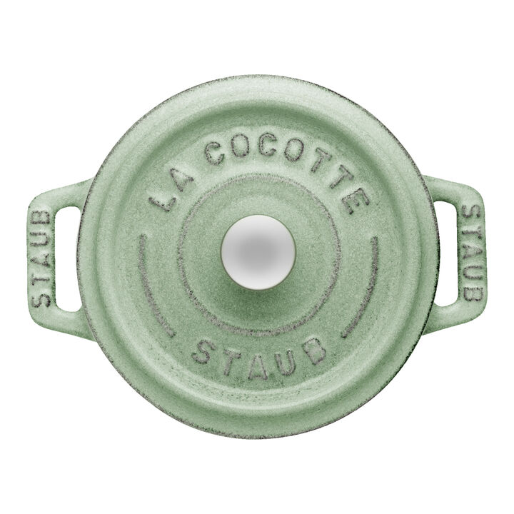 La Cocotte, Mini Cocotte 10 cm, Rond(e), Sauge, Fonte, large 4