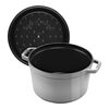 La Cocotte, Cocotte tief 24 cm, rund, Graphit-Grau, Gusseisen, small 4