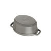 La Cocotte, 1 l cast iron oval Dutch Oven, graphite-grey, small 6