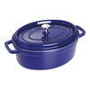 La Cocotte, Cocotte 29 cm, Ovale, Bleu intense, Fonte, small 2