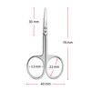 CLASSIC, Tesoura para unhas de beb&eacute; 8 cm, polido, small 4