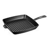 Grill Pans, 30 cm cast iron square American grill, black - Visual Imperfections, small 1
