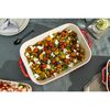 Ceramique, 34 x 24 cm rectangular ceramic Oven dish cherry, small 6