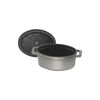 La Cocotte, Mini Cocotte 11 cm, Ovale, Gris graphite, Fonte, small 5