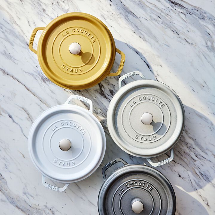 La Cocotte, Cocotte 24 cm / 3,7 l, Rund, Grafitgrå, Støbejern, large 3