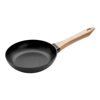 Kızartma Tavası Ahşap Tutacaklı | d&ouml;k&uuml;m demir | 20 cm,,large 1