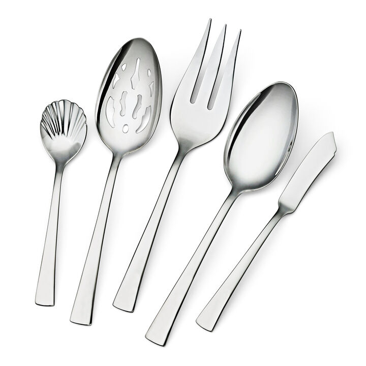 Bellasera (polished), 45-pc Flatware Set, 18/10 Stainless Steel, No-Color, large 3