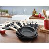 Pans, Po&ecirc;le avec poign&eacute;e en bois 28 cm, Noir, small 3