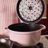 La Cocotte, 6.75 l cast iron round Cocotte, sorbet rose, small 7