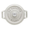 La Cocotte, 250 ml cast iron round Dutch Oven, white truffle, small 2