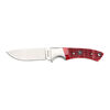 Outdoor, 3.5-inch, Hunting Knife With Leather Sheath, Red Jigged Bone, small 10
