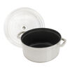 La Cocotte, Cocotte avec couvercle en verre 24 cm, Rond(e), Truffe blanche, Fonte, small 3