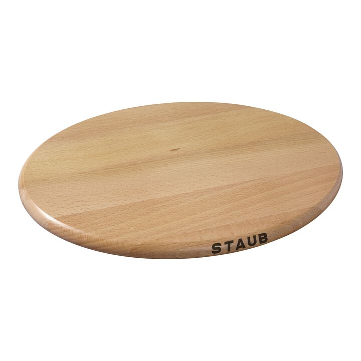 Accessoires, Dessous de plat magnétique 29 cm, Ovale, Hêtre, large 1