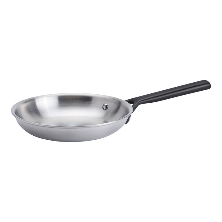 MIlano Stainless Steel, 2-pc, Stainless Steel Fry Pan Set, Gun Metal, large 3