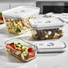 Fresh & Save, Vakuum Set, 17-tlg. / S/M/L, Grau/Transparent, Glas/Kunststoff, small 2