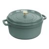 La Cocotte, 5.25 l cast iron round Cocotte, eucalyptus, small 1