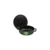Braisers, 3.7 l cast iron round Saute pan Chistera, basil-green - Visual Imperfections, small 3