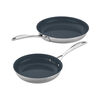 Clad CFX, 2-pc, Stainless Steel, Ceramic Coating, Non-stick, Frying Pan Set, No-Color, small 1