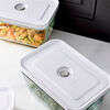Fresh & Save, L / 2-pc, Large Vacuum Container, Glass, Grey, small 6