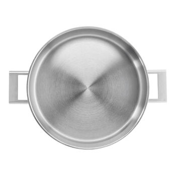 Sığ Tencere &ccedil;ift &ccedil;ıdarlı kapak | 18/10 Paslanmaz &Ccedil;elik | 28 cm | Metalik Gri,,large 5