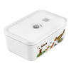 Dinos, L DINOS Vacuum Lunch Box with divider, plastic, white-grey, small 1