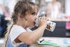 Dinos, DINOS Drinking Bottle, 350 ml, stainless steel, white-grey, small 10