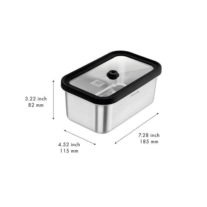 Fresh & Save, Flex Bag and  Vacuum Box Set, 4-pcs. / S/M,  Transparent / Silver, Stainless Steel / Plastic, large 2
