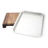 BBQ+, 17-inch x 14-inch Cutting Board With Tray, Acacia , small 8