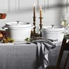La Cocotte, 24 cm round Cast iron Cocotte pure-white, small 8