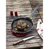 Grill Pans, Grelha com duas pegas com bico para servir 28 cm, Ferro fundido, Preto, small 3
